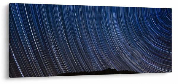 Obraz nočných hviezd a oblohy (120x50 cm)