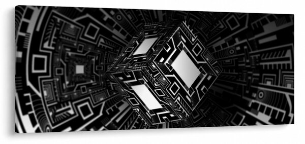 Obraz abstraktné kocky (120x50 cm)