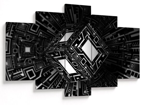 Obraz abstraktné kocky (150x105 cm)