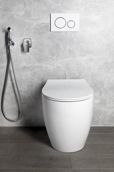 Isvea Isvea, SENTIMENTI WC misa stojaca, Rimless, 36x55cm spodný/zadný odpad, biela, 10SM10004SV