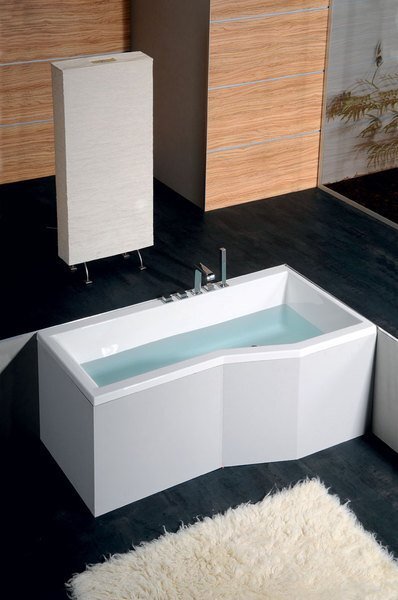 Polysan Polysan, VERSYS L asymetrická vaňa 160x84x70x47cm, biela, 14611
