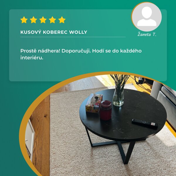 BT Carpet , Kusový koberec Wolly 102840, 80x150, šedá, obývacia izba