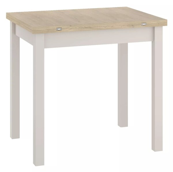 Rozkladací jedálenský stôl FLIP 80(160)X80 cm, dub Cremona Torro/kašmír
