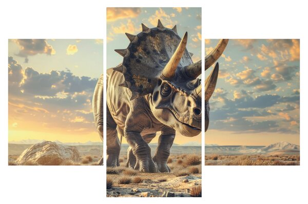 Obraz - Triceratops (90x60 cm)