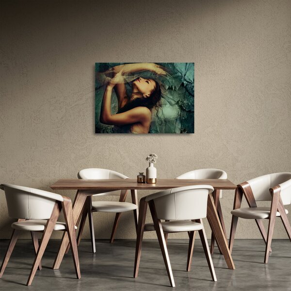 Sklenený obraz - Múza (70x50 cm)
