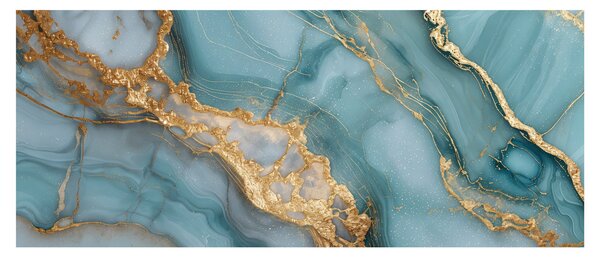 Obraz - Tyrkysový mramor (120x50 cm)
