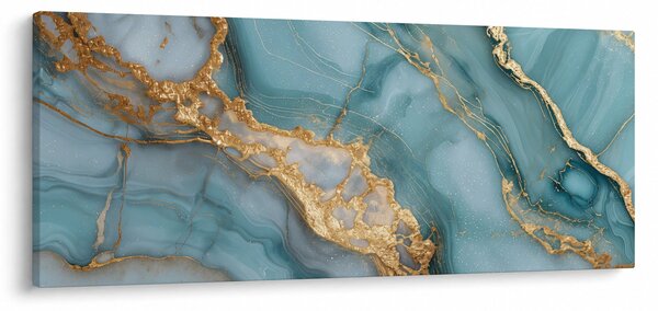 Obraz - Tyrkysový mramor (120x50 cm)