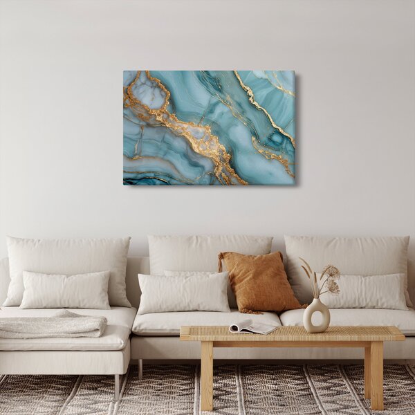 Obraz - Tyrkysový mramor (90x60 cm)