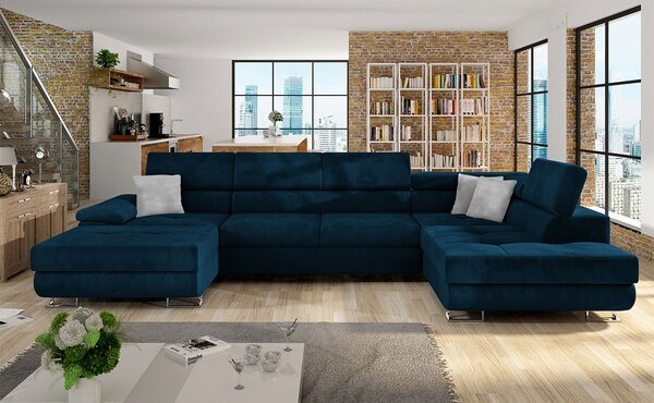 Mirjan24 Rohová sedacia súprava Alvin Bis, Dostupné poťahy: Kronos 09 + Kronos 09 + Paros 05, Strana: Pravá - U 5903211213694