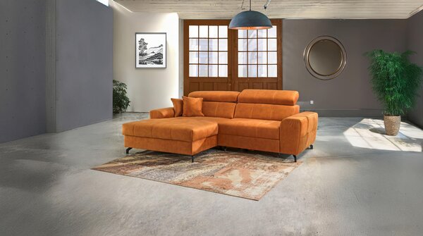 ROHOVÁ SEDAČKA, textil, oranžová Carryhome - Sedačky