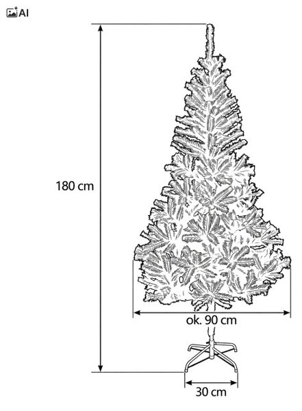 Vianočný stromček CLARA 180 cm