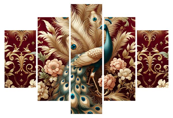 Obraz – Elegantný páv (150x105 cm)