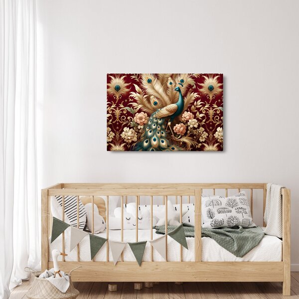 Obraz – Elegantný páv (90x60 cm)