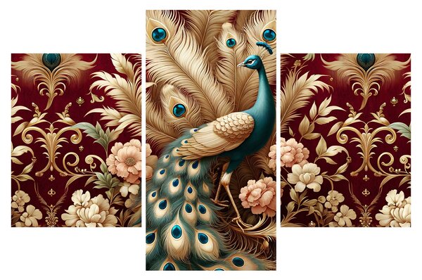 Obraz – Elegantný páv (90x60 cm)