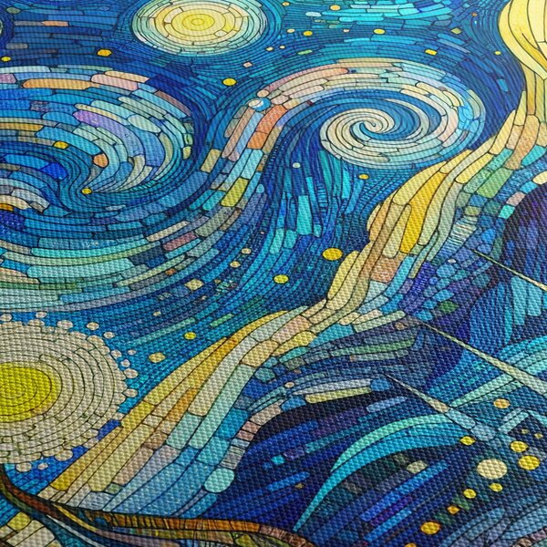 Obraz – Mozaika hviezdnej noci (90x60 cm)