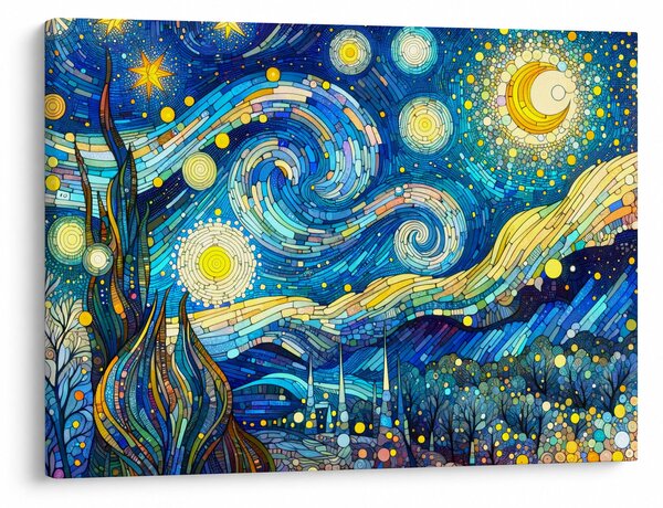 Obraz – Mozaika hviezdnej noci (70x50 cm)