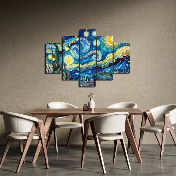 Obraz – Mozaika hviezdnej noci (150x105 cm)