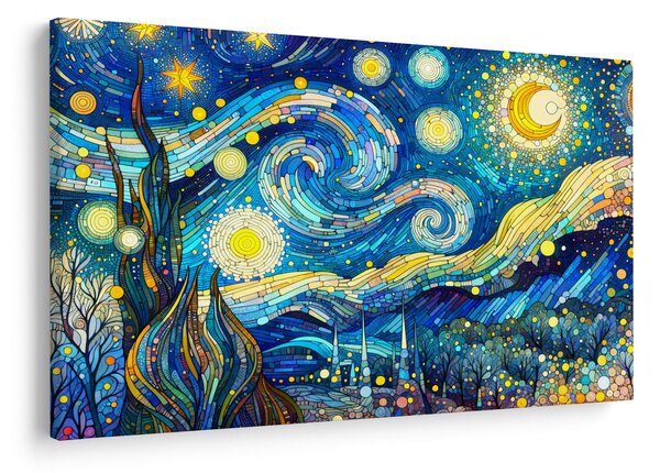 Obraz – Mozaika hviezdnej noci (90x60 cm)
