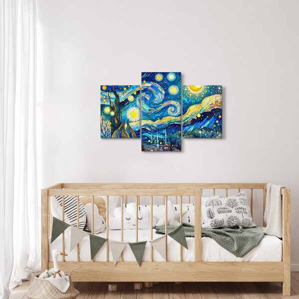 Obraz – Mozaika hviezdnej noci (90x60 cm)