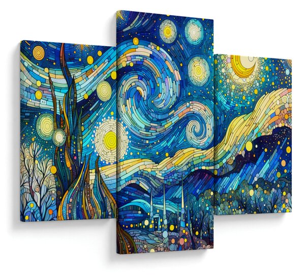 Obraz – Mozaika hviezdnej noci (90x60 cm)
