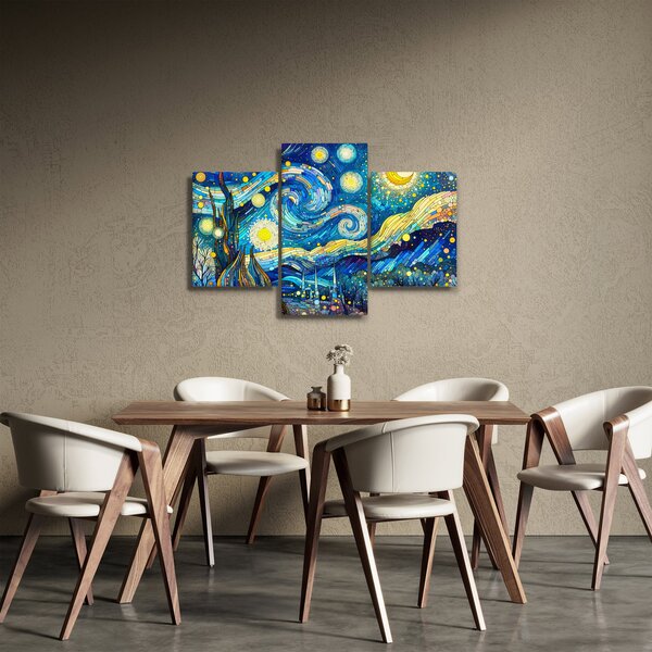 Obraz – Mozaika hviezdnej noci (90x60 cm)