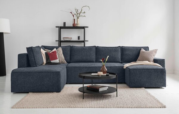 SEDACIA SÚPRAVA, textil, tmavomodrá MID.YOU - Sedačky, Online Only