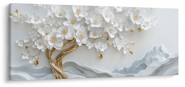 Obraz – 3D elegantný strom života (120x50 cm)