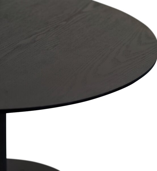 KONFERENČNÝ STOLÍK, čierna, kov, kompozitné drevo, 60/60/37 cm Xora - Stolíky do obývačky, Online Only