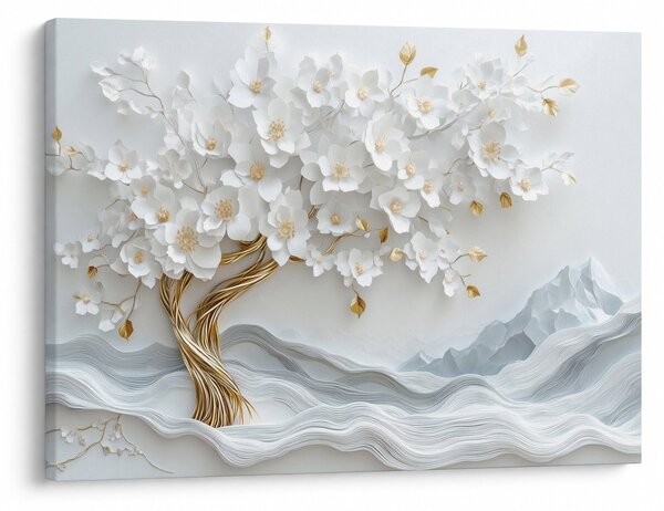 Obraz – 3D elegantný strom života (70x50 cm)