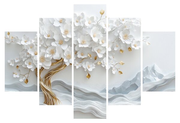 Obraz – 3D elegantný strom života (150x105 cm)