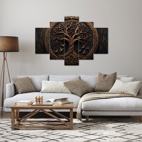 Obraz – Drevený strom života (150x105 cm)