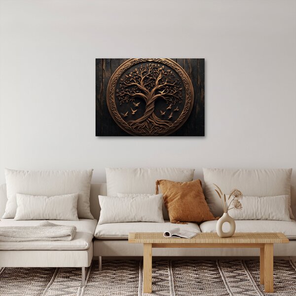 Obraz – Drevený strom života (70x50 cm)