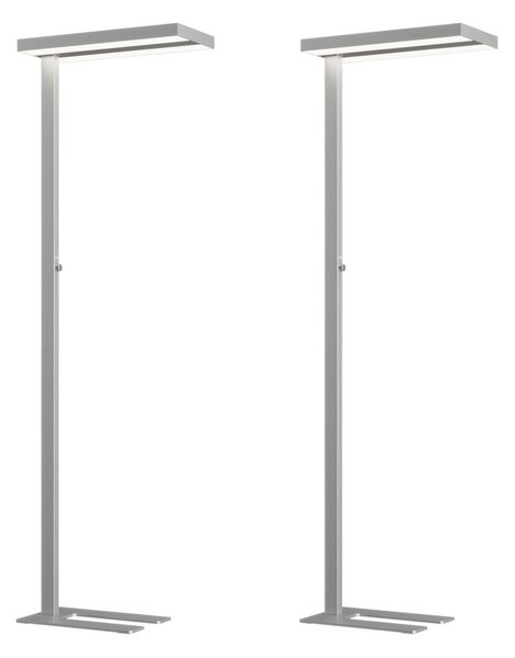 Stojacie Lampa Arcchio, Logan, stmievateľné, Metalická, Pracovňa, Hliník, Moderný