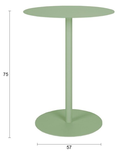 Oceľový okrúhly barový stôl ø 57 cm Snow – Zuiver