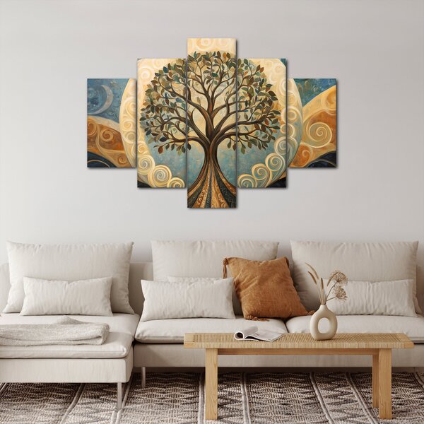 Obraz – Strom života a špirály (150x105 cm)