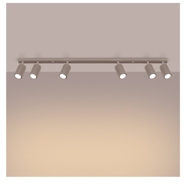 Taupe kovové bodové svietidlo 6,5x117 cm Gleam – Sollux