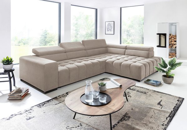 ROHOVÁ SEDAČKA, textil, béžová Livetastic - Sedačky, Online Only
