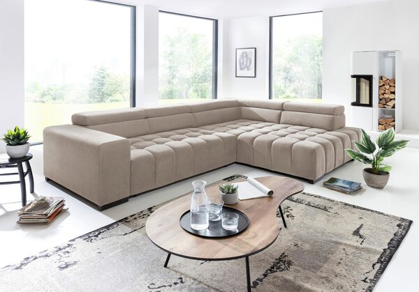 ROHOVÁ SEDAČKA, textil, béžová Livetastic - Sedačky, Online Only