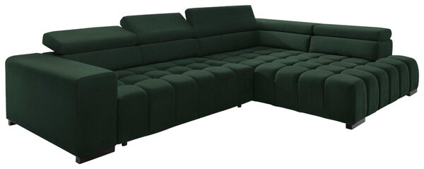 ROHOVÁ SEDAČKA, textil, zelená Livetastic - Sedačky, Online Only