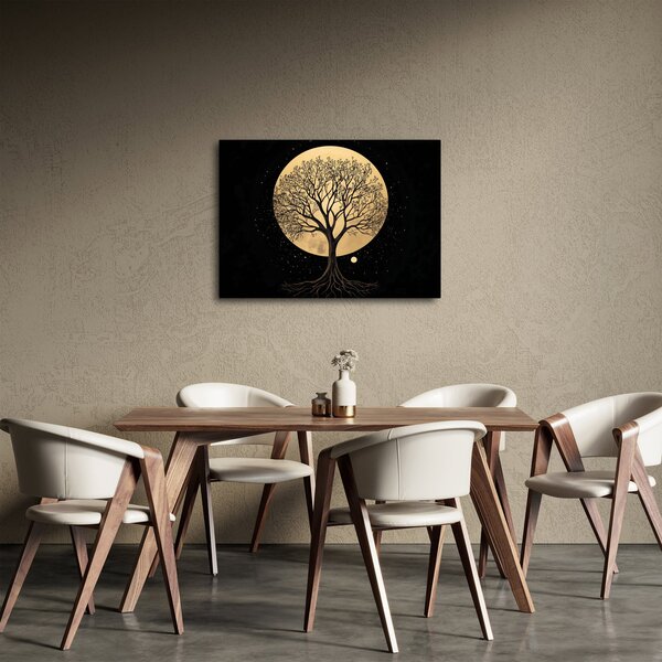 Obraz – Strom v zlatom splne I. (70x50 cm)