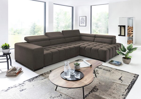 ROHOVÁ SEDAČKA, textil, hnedá Livetastic - Sedačky, Online Only