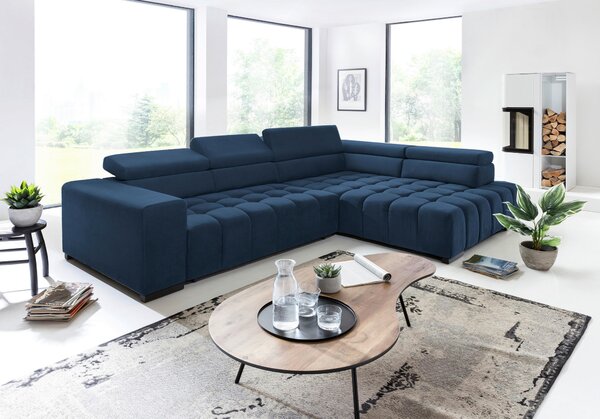 ROHOVÁ SEDAČKA, textil, modrá Livetastic - Sedačky, Online Only