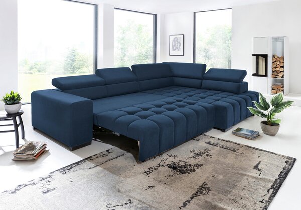 ROHOVÁ SEDAČKA, textil, modrá Livetastic - Sedačky, Online Only