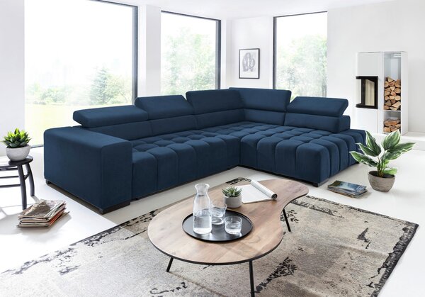 ROHOVÁ SEDAČKA, textil, modrá Livetastic - Sedačky, Online Only