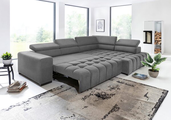 ROHOVÁ SEDAČKA, textil, sivá Livetastic - Sedačky, Online Only