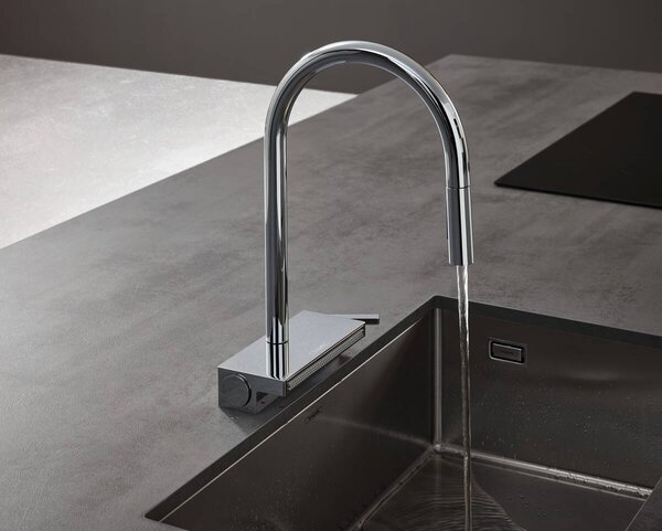 Hansgrohe Aquno Select M81 - Páková kuchynská batéria 170, vyťahovateľná sprška, 3jet, sBox, chróm 73831000