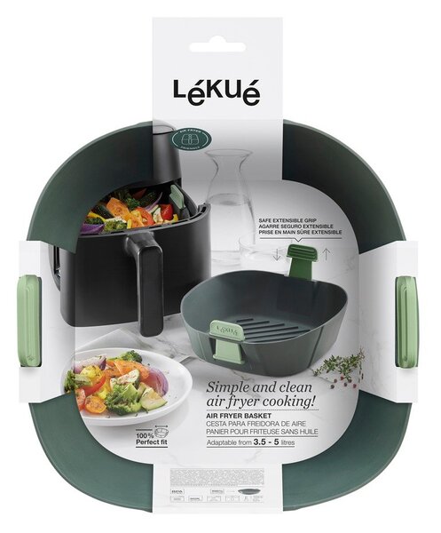 Silikónový košík do teplovzdušnej fritézy 23x23 cm L – Lékué