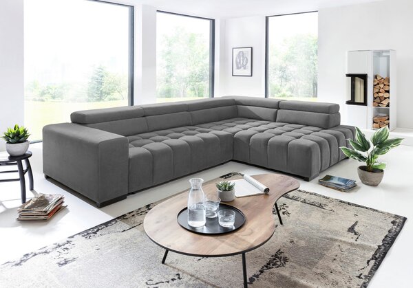 ROHOVÁ SEDAČKA, textil, sivá Livetastic - Sedačky, Online Only