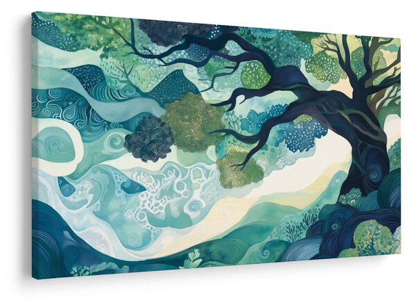 Obraz – Zelená koruna stromu života (90x60 cm)
