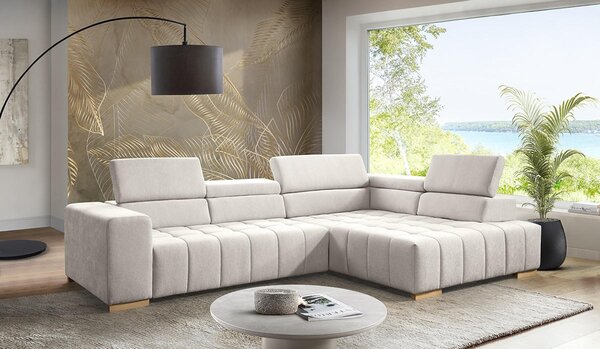 ROHOVÁ SEDAČKA, textil, krémová Livetastic - Sedačky, Online Only